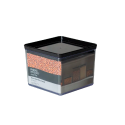 Pote Hermético Quadrado de Acrílico Paramount Lumini Black 3040mL