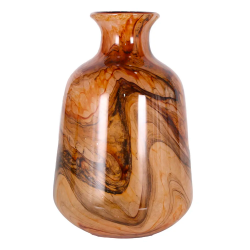 Vaso Decorativo em Vidro Paramount Murano 17x26cm Ambar Vaso Decorativo em Vidro Paramount Murano 17x26cm Ambar