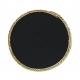 Lugar Americano de Fibra Natural e Algodão 38cm Paramount Preto Lugar Americano de Fibra Natural e Algodão 38cm Paramount Preto