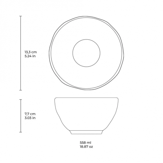 Tigela Bowl de Louça Porto Brasil Orgânico Arauco 558ml Tigela Bowl de Louça Porto Brasil Orgânico Arauco 558ml