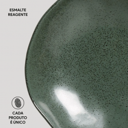 Prato de Louça Fundo 21,2cm Porto Brasil Orgânico Arauco  Prato de Louça Fundo 21,2cm Porto Brasil Orgânico Arauco