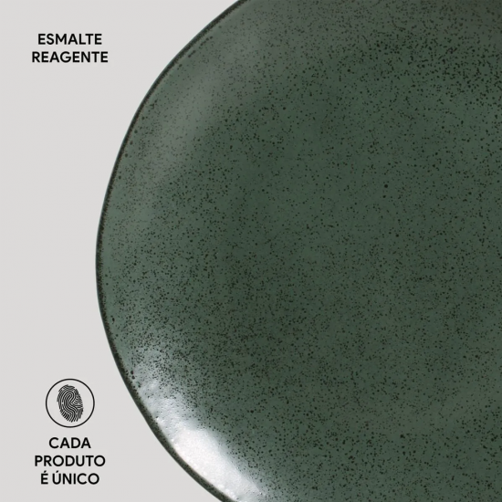 Prato de Louça Raso 26,5cm Porto Brasil Orgânico Arauco Prato de Louça Raso 26,5cm Porto Brasil Orgânico Arauco