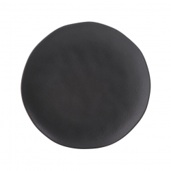 Prato de Louça Raso 26,5cm Porto Brasil Orgânico Preto Matte Prato de Louça Raso 26,5cm Porto Brasil Orgânico Preto Matte