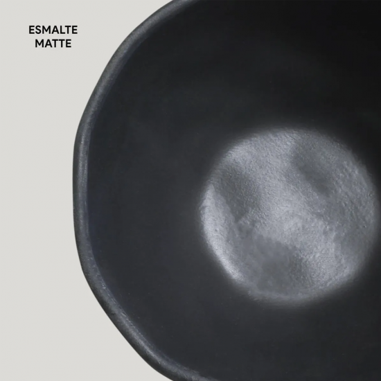 Tigela Bowl de Louça Porto Brasil Orgânico Preto Matte 558ml Tigela Bowl de Louça Porto Brasil Orgânico Preto Matte 558ml