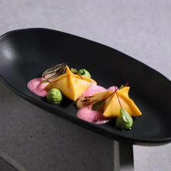 Travessa de Louça Oval Funda Porto Brasil Orgânico Preto Matte