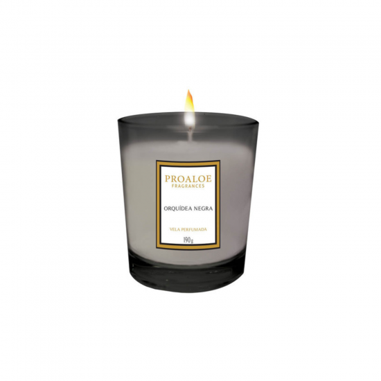 Vela Aromática Orquídea Negra 210g Proaloe Vela Aromática Orquídea Negra 210g Proaloe