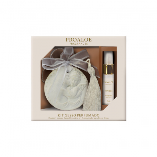 Kit Gesso Perfumado Anjo Fragrância Vanilla Proaloe Kit Gesso Perfumado Anjo Fragrância Vanilla Proaloe