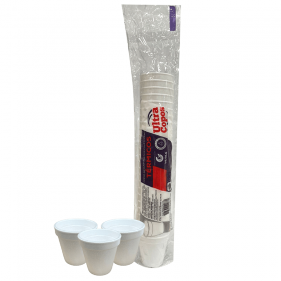 Copo Térmico de Isopor 240mL Ultra com 25 unid. Copo Térmico de Isopor 240mL Ultra com 25 unid.