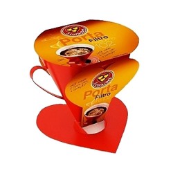 Porta Filtro 102 3 Corações Vermelho Porta Filtro 102 3 Corações Vermelho