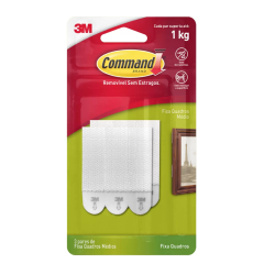 Fecho Adesivo para Quadros 3M Command - suporta até 1kg