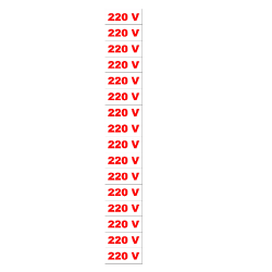 Placa de Sinalização Plástica Ferja 220V