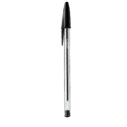 Caneta BIC Preta Cristal com 1 unid.