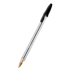 Caneta BIC Preta Cristal com 1 unid.