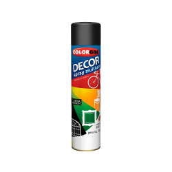 Tinta em Spray 360 mL Colorgin Preto Fosco Tinta em Spray 360 mL Colorgin Preto Fosco