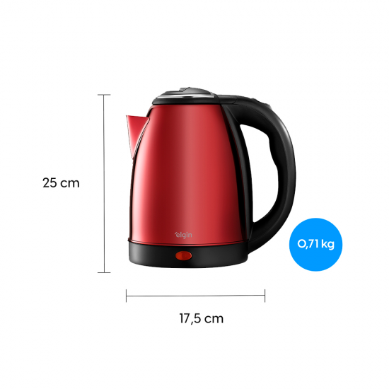 Chaleira Elétrica Inox 2 L Elgin 220V Chaleira Elétrica Inox 2 L Elgin 220V