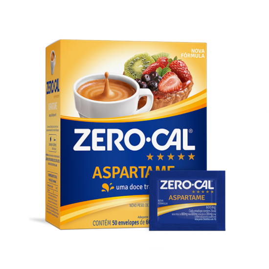 Adoçante Sachê Zero-Cal Aspartame com 50 unid. Adoçante Sachê Zero-Cal Aspartame com 50 unid.