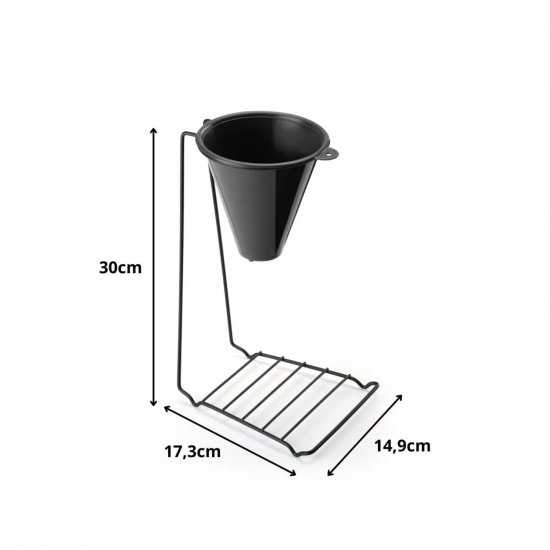 Suporte para Coador de Café 103 Arthi Preto Suporte para Coador de Café 103 Arthi Preto