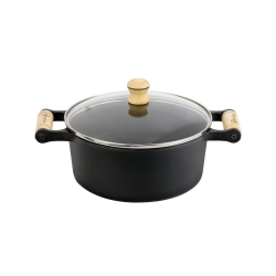 Caçarola de Ferro Fundido Santana n° 18 com Tampa de Vidro 2L Caçarola de Ferro Fundido Santana n° 18 com Tampa de Vidro 2L