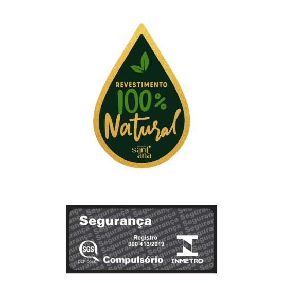 Caçarola de Ferro Santana n° 30 com Tampa de Vidro 7,5L Caçarola de Ferro Santana n° 30 com Tampa de Vidro 7,5L