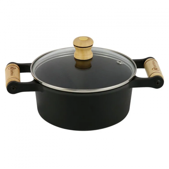 Caçarola de Ferro Santana n° 24 com Tampa de Vidro 4,1L Caçarola de Ferro Santana n° 24 com Tampa de Vidro 4,1L