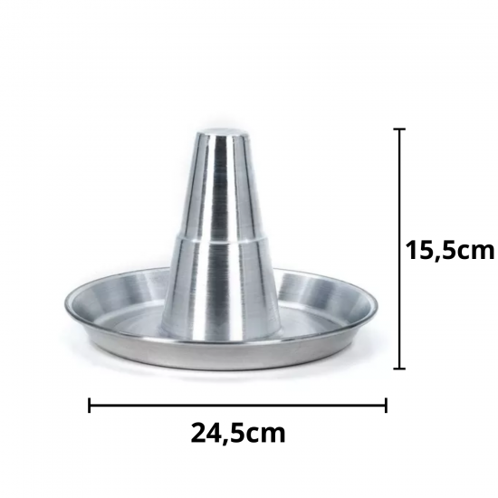 Forma para Assar Frango em Alumínio Carola Forma para Assar Frango em Alumínio Carola