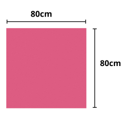 Toalha Mesa Plástica Descartável 80x80cm com 10 unid. - Pink Toalha Mesa Plástica Descartável 80x80cm com 10 unid. - Pink