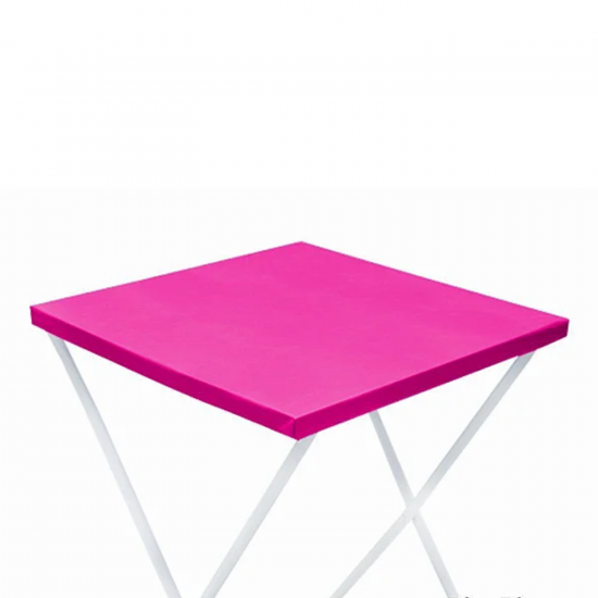 Toalha Mesa Plástica Descartável 80x80cm com 10 unid. - Pink Toalha Mesa Plástica Descartável 80x80cm com 10 unid. - Pink