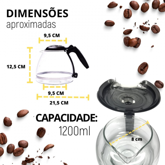Jarra de Vidro para Cafeteira Elétrica Black & Decker Jarra de Vidro para Cafeteira Elétrica Black & Decker