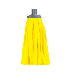 Mop Úmido Tiras Amarelas Alklin Sem Cabo