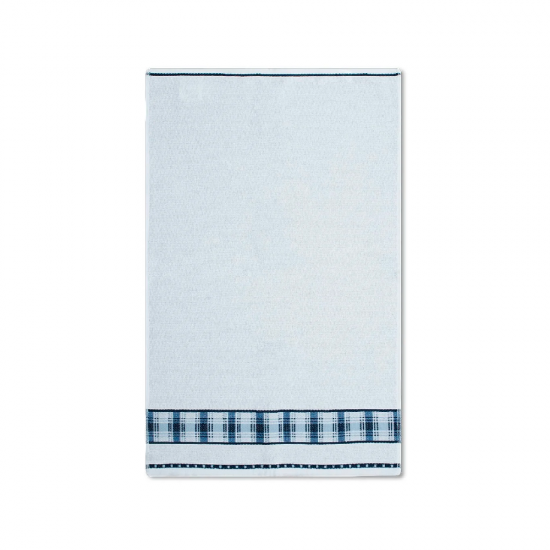 Pano de Prato Gourmet Appel Home 45x68cm Xadrez Azul