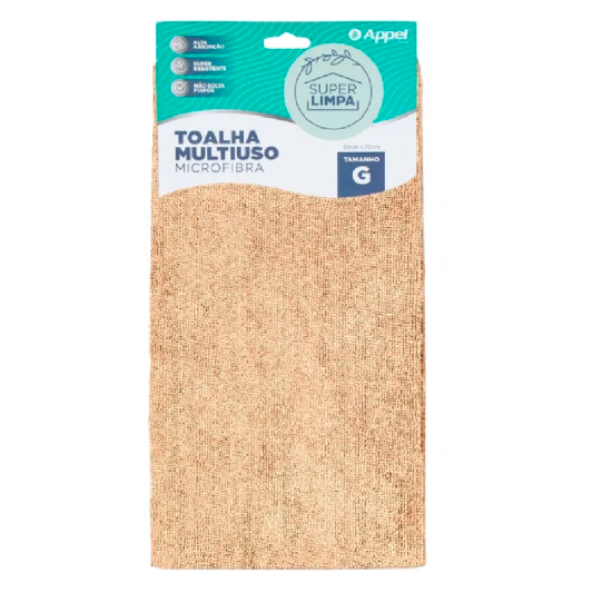 Pano de Microfibra 50x70cm Appel Bege