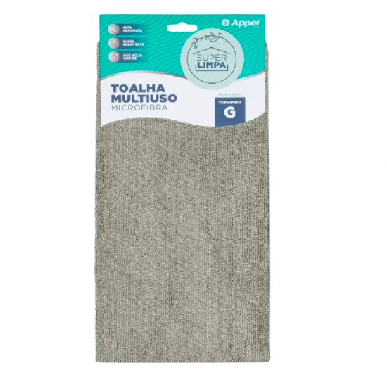 Pano de Microfibra 50x70cm Appel Grafite