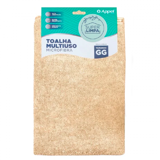 Pano de Microfibra 60x80cm Appel Areia