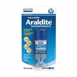 Cola Epóxi Araldite Hobby Tek Bond 6g Transparente Cola Epóxi Araldite Hobby Tek Bond 6g Transparente