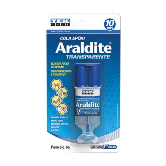 Cola Epóxi Araldite Hobby Tek Bond 6g Transparente