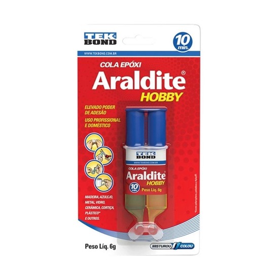 Cola Epóxi Araldite Hobby Tek Bond 6g