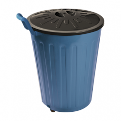 Lixeira com Tampa 100L com Rodas Arqplast