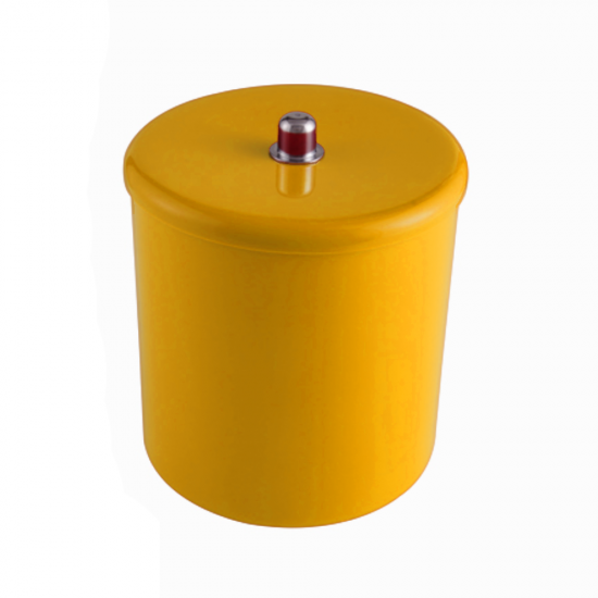 Lixeira com Tampa 6L Astra - Amarelo Lixeira com Tampa 6L Astra - Amarelo