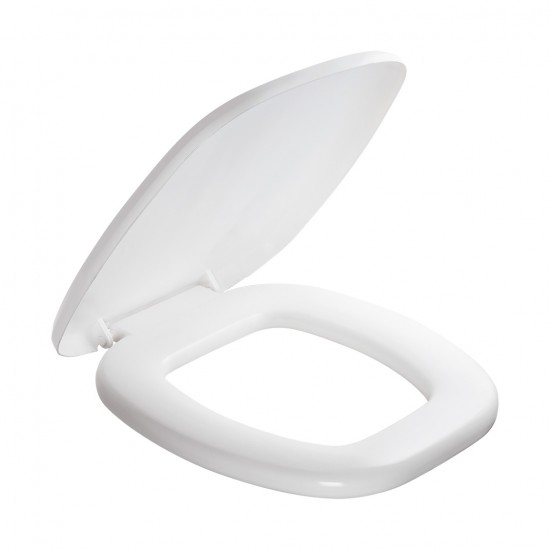 Assento Sanitário Atlas Almofadado Quadrado Branco Assento Sanitário Atlas Almofadado Quadrado Branco