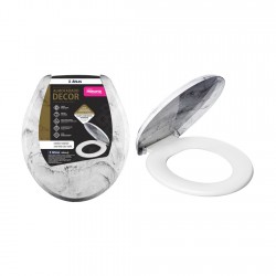 Assento Sanitário Atlas Primafer Almofadado Mármore Branco Assento Sanitário Atlas Primafer Almofadado Mármore Branco