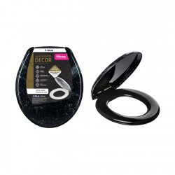 Assento Sanitário Atlas Primafer Almofadado Mármore Preto Assento Sanitário Atlas Primafer Almofadado Mármore Preto