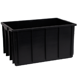 Caixa Organizadora Container Attuale 130L Preto sem Tampa