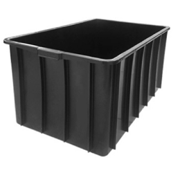 Caixa Organizadora Container Attuale 180L Preto sem Tampa