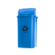 Lixeira com Tampa Basculante 60L Attuale - Azul Lixeira com Tampa Basculante 60L Attuale - Azul