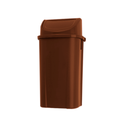 Lixeira com Tampa Basculante 60L Attuale - Marrom Lixeira com Tampa Basculante 60L Attuale - Marrom