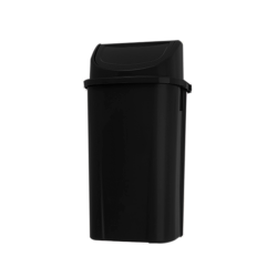 Lixeira com Tampa Basculante 60L Attuale - Preta Lixeira com Tampa Basculante 60L Attuale - Preta
