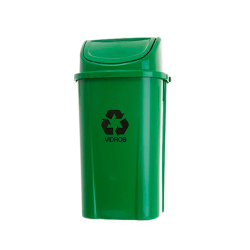 Lixeira com Tampa Basculante 60L Attuale - Verde