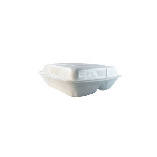 Bandeja de Isopor BS132 com 3 Divisões com 10 unid. Branca Bandeja de Isopor BS132 com 3 Divisões com 10 unid. Branca