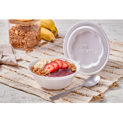 Pote Descartável de Isopor 350 mL com 100 unid. Bom Apetite