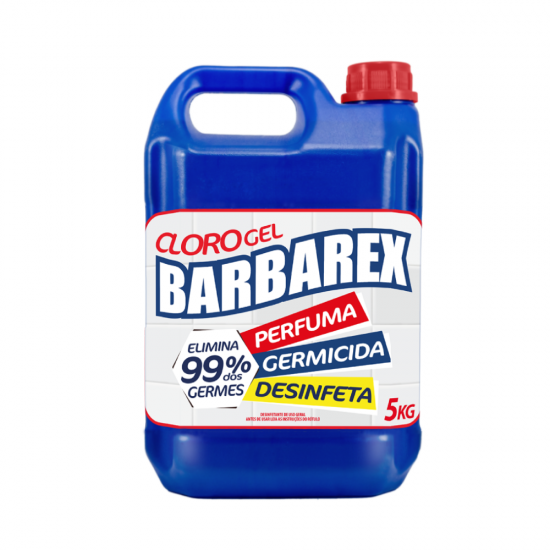 Cloro Gel Barbarex 2,4% Cloro Ativo 5L Cloro Gel Barbarex 2,4% Cloro Ativo 5L